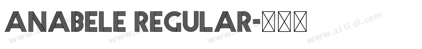 Anabele Regular字体转换